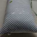 EASELAND Firm Pillow Shredded Memory Foam(Adjustable Loft), Cooling Breathable for Sleeping King Size, Single