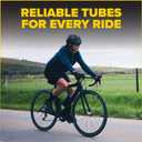 Ultraverse Bike Inner Tube for 700x23-25c, 700x28-32c, 700x35-43c 28 inch Bicycle Wheel Sizes with 48mm Presta Valve - Butyl Rubber Tubes for Road and Gravel Bikes - 2 Tubes, 2 tire levers Included