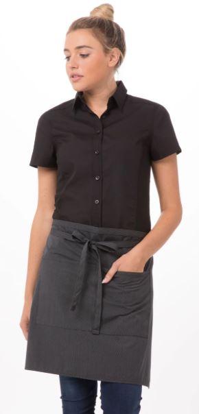 Half Bistro Apron – Utility Server Apron with Pocket, 2pcs