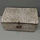 Sumnacon Small Wicker Basket with Lid Rectangle Woven Baskets for Toiletries Tampon Storage,Wicker Storage Basket with Lid,Decorative Seagrass Storage Baskets for Shelf Bathroom Toilet Table,Whitewash