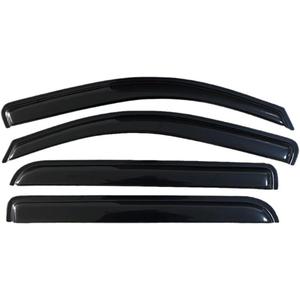 Window Visor Compatible for Silverado 1500 1999-2021 Door Visor Wind Sun Rain Guards Side Window Wind Deflectors Auto(1500 14-18 Crew CAB)