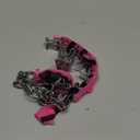 Prong Training Collar for Dogs, Rotating Ring Welding, Adjustable Dog Training Pinch Collar with Quick Release Buckle, for Small Medium Large Dogs (M/L(17-23" Neck, 3.2mm), Pink)