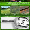 2PCS 6Inch Steel Wire Grass Trimmer Head, 2025 New String Trimmer Replacement Head, Fits Electric Weed Trimmer with 5.5mm(0.2inch) Bore Size, 6Inch Wired Trimmer Blade for Lawn Mower Tray