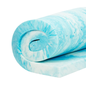 Xtra-Comfort Memory Foam Mattress Topper 64" x 23" x 6" - Thick Gel Pad