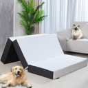 Mattress Topper, 6 Inch Memory Foam, Full Size, Tri-fold, Ventilated, Conform Ergonomics, Soft, Portable, Floor Guest Bed, 73x52x6 inches (4.Full)