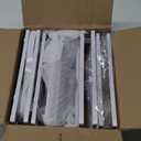 2 Pack Pull Out Spice Rack Organizer for Cabinet, 2 Tier Metal Slide Out Seasoning Organizer and Storage Heavy Duty Vertical Spice Rack Shelf Pullout for Kitchen Cabinets No Drilling (White)