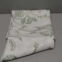 Sage Green Floral Round Tablecloth 70 Inch Chinoiserie Flower Toile Light Green Table Cloth Vintage Polyester Fabric Farmhouse Round Floral Table Cover for Party Picnic Kitchen Outdoor Decor