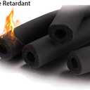 Pipe Insulation Foam Tube 1-1/2"ID*3/8" Foam Tubing Black Pipe Cover Heat Preservation for Outdoor Water Pipe Insulation,AC Unit, Guitar Stands, Exercise Machine Handle and Roof Rack Etc