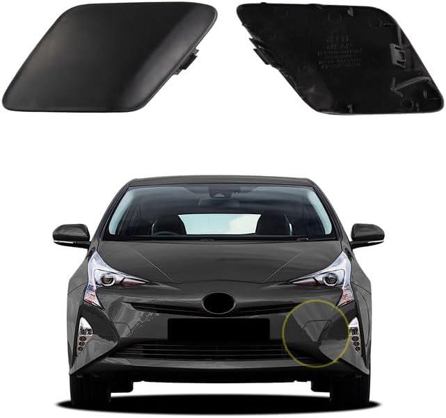 Car Front Bumper Tow Hook Cover Compatible with Toyota Prius 2016 2017 2018 Trailer Cover Cap 52128-47050 52128-47906 Small Lid Towing Eye Cap Unpainted