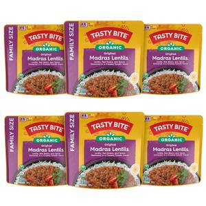 Tasty Bite Family Size Madras Lentil (Pack of 6) (EXP 05/31/27)