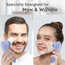 Facial Cleansing Brush Face Scrubber Exfoliator Rechargeable IPX7 Waterproof Electric Spin Cleanser Device for Exfoliating, Massaging and Deep Cleansing Removing Blackhead, Face Massaging
