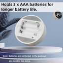 Digital Kitchen Timers, Magnetic Visual Timer Large LED Display Magnetic Countdown Countup Timer Volume Adjustable for Classroom Cooking Baking Teaching, Easy for Kids(Oyster White)