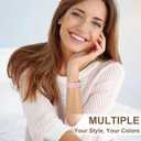 Easuny 5 Pack Stretchy Bands Compatible with Apple Watch 38mm 40mm 41mm 42mm 44mm 45mm 46mm Women, Elastic Fabric Nylon Strap Wristband for iWatch SE 3 2 1 Series 11 10 9 8 7 6 5 4 3 Boho Solo Loop (B6:Light Green/Pink/White/Black/Dark Pink)