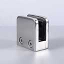 Heavy Duty Square Flat Back Glass Clamp 55 x 55 mm for Tempered Glass or Laminated Glass, Polished Finish(4pcs)