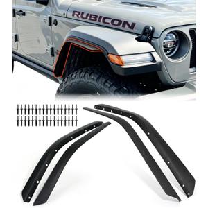 Fender Flares Compatible with 2018-2026 Jeep Wrangler JL Rubicon & 4XE