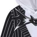 Disney Nightmare Before Christmas Jack Skellington Boys Long Sleeve Hooded Shirt for Big Kids