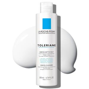 La Roche-Posay Toleriane Dermo Facial Cleanser for Face & Eyes, Gentle Face Wash and Makeup Remover, Milky Texture, Fragrance Free, Preservative Free 200ml