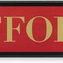 Harry Potter Platform 9 3/4 Wood Wall Decor - Fun Harry Potter Sign for Bedroom or Movie Room (Red)