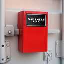 Heavy Duty Door Lock, Use with Cam Bar Style Shipping Container Locks, Semi Trailers, Conex Latches, Box Trailers, Toy Haulers, Protection Device, Anti Theft, Padlock Included