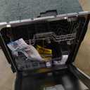 Sharp SDW6504MS Stainless Steel Dishwasher, 24-inch Pocket Handle, 52 dB, Hybrid Tub, 12 Place Settings, 5 Cycles, Heated Dry