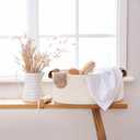 3 x Beautiful Storage Basket Set of 5 - Sturdy Cotton Rope Baskets for Shelves Are Perfect for Organizing Your Home - Quality Storage Bins Easily Fit With Any Nursery or Bedroom Decor