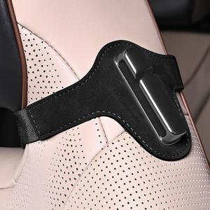 Car Seat Belt Holder, Fits Sports Seats with Headrest Gap or Hole