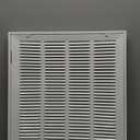 EZ-FLO 16 x 20 Inch (Duct Opening) Return Air Vent Cover for Wall or Ceiling, Solid Steel Return Air Filter Grille, HVAC Vent Cover, White, 61631