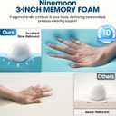 3 Inch Gel Memory Foam Mattress Topper Twin, Cooling Gel Bed Topper for Pressure Relief, High Density Sleep Comfort with Removable & Washable Bamboo Cover