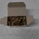 Hillman 3433 8 x 1-1/4 in. Brass Plated Pan Head Phillips Metal Screw, 40-Pack