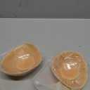 Pair Concave Silicone Breast Form, Triangle Mastectomy Prosthesis Bra Inserts Enhancer Pads (Beige)