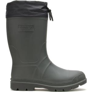 Kamik Forester Insulated Rubber Hunting Boots - Waterproof Insulated Boots for Men - Slip-Resistant Outsole for Hunting - Snow Shoes with Removable Liner - Mid-Calf Height (15, Khaki/Black)