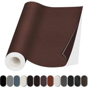 Lifeshoon Leather Repair Patch, 35X79 Inch Self Adhesive Leather Repair, Large Vinyl Patch Tape for Couches, Furniture, Car Seats, Cabinets, Wall, Handbags Brown, 35X79 Inch