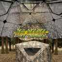 Lenotos Hunting Blind, 2 Person Pop Up Blinds 360 Degree See Through, Portable Durable Hunting Ground Blinds for Deer & Turkey Hunting