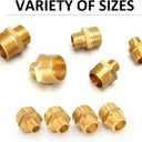 2PCS Hex Brass Nipple 1" Male to 3/4" Male NPT Pipe Fitting, Male Pipes Adapter Fittings Heavy Equal Nipples