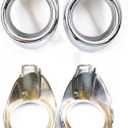 munirater 1 Pair of Clear Lens Driving Fog Lights Bumper Lamps with Bulbs Replacement for Fo-cus S/SE/SEL/Titanium 2012-2014 models