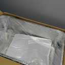 Maxdot Stainless Steel Litter Box with Lid, XL Large Enclosed Metal Cat Litter Box with Scoop and Mat, Front Entry Top Exit, Odor Control, Non-Sticky, Easy to Clean, 23.6 x 15.7 x 15.7 Inches