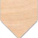 Unfinished Wood For Crafts - Home Plate Baseball Softball Diamond Base - Large & Small - Pick Size - Unfinished Wood Cutout Shapes Sports Team Trophy - Various Size, 1/8 Inch Thickness, 1 Pcs