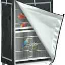 Bird Cage Cover - 600D Bird Cage Covers for Night Heavy Duty & Waterproof, Bird Cage Covers for Night, Good Night Bird Cage Covers for Large Bird Cage Size 21 x 21x 29 Inch
