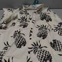 VATPAVE Mens 100% Cotton Hawaiian Shirts Floral Short Sleeve Button Down Shirts Summer Beach Shirts (Beige, XXL)