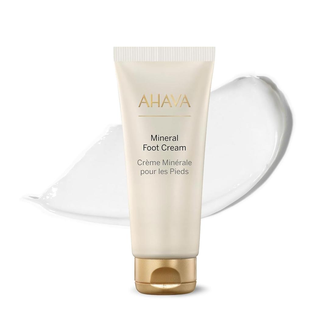 AHAVA Dead Sea Water Mineral Foot Cream - Nourishes & Hydrates Dry Soles, Prevents Cracks & Irritations, with Witch Hazel Leaf, Osmoter blend, Jojoba, Avocado, Sweet Almond & Wheat Germ Oil