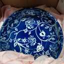 Ceramic Dessert Bowls Set - 11 Oz Small Ice Cream Bowl for kitchen - 4.7 Inch Porcelain Cereal Bowl for Fruits, Salad, Side Dishes, Ramen - Microwave Dishwasher Safe - Set of 6 - Vintage Blue