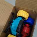 Toddlers Car Toys for 1-3, Toys Cars for Ages 2-4, Double-Sided Monster Truck Toys, Stunt Push and Go Friction Cars, 3 Year Old Boy Toys, Toy Cars for 2 3 4 5 6 Year Old Boy Christmas Birthday Gift (Medium, Yellow and Red)