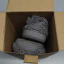 FamilyFairy Bootie Slippers for Women Warm House Shoes Memory Foam Indoor Outdoor Fuzzy Boots with Rubber Sole (5-6, Grey)