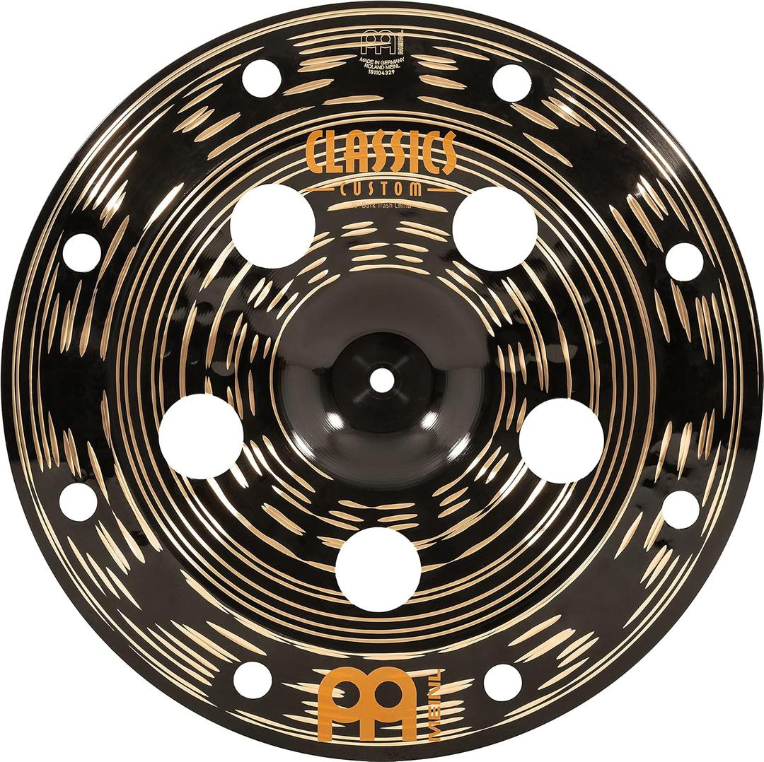 Meinl Cymbals Classics Custom Dark 16" Trash China Cymbal for Drum Set Made in Germany B12 Bronze (C16DATRCH)
