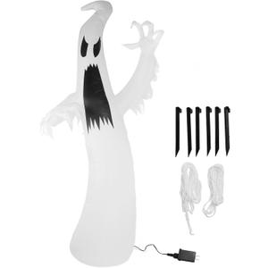 12 FT Halloween Inflatable Terrible Spooky,with Built in Colorful LEDs, Giant Ghost Inflatable Halloween Decoration,for Indoor Outdoor Yard Garden Lawn Decoration