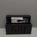 LUKETURE Desk Side Storage, 2 Tier Steel Hanging Organizer, No Drill Side Desk Organizer, Laptop Holder, with Pen Holder, Hanging Table Storage for Office Home, Fits Flat Edge Tables 0.3" to 2.8" (Black)