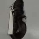 Clip in Ponytail Extension Dark Brown 18 Inch Pony Tails Hair Extensions for Women Long Straight Curly Tail Ponytail Hair piece Synthetic Fake Versatile Pony