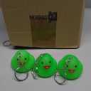 Deekin Duck Keychain Glow in The Dark Cruise Rubber Duck Halloween Keyring Party Favors Gifts Supplies Game Prizes (2.17 Inch)