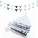 Oudain 2 Pcs Pennant Banner Flags Nursery Garland Triangle Bunting Flags Playroom Wall Decor Banner for Nursery Baby Shower Birthday Boho Wedding Party Event, Each 7.75 ft(Elegant Color)