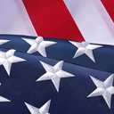 American Flag 3x5 FT for Outside - TearProof & Fade-Resistant USA Flag
UV & Weather-Resistant Spun Polyester US Flag with Embroidered Stars & Brass Grommets, Perfect for High Winds & 4th of July